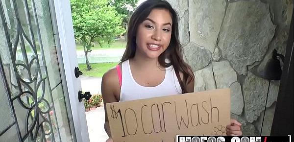  Mofos - Pervs On Patrol - Teen Spinners Wet T-Shirt Car Wash starring Zaya Cassidy